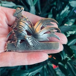 🌅 VTG Mexican Silver Brooch Pin